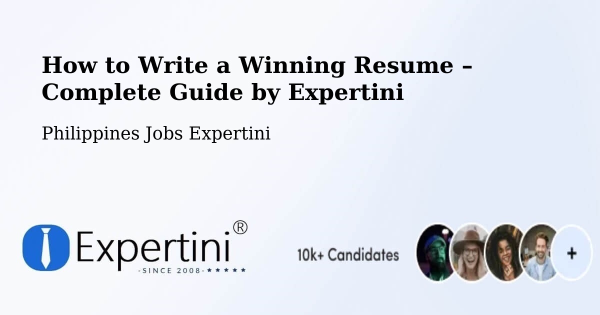 Resume Writing Guide for Job Seekers – Cauayan - Cauayan, Philippines Jobs Expertini